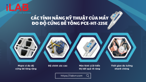 Các tính năng kỹ thuật của máy đo độ cứng bê tông PCE-HT-225E